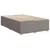 Vidaxl Box spring postelja z vzmetnico taupe 120x200 cm blago