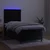 Vidaxl Box spring postelja z vzmetnico LED črna 80x200 cm žamet
