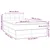 Vidaxl Box spring postelja z vzmetnico LED tem. rjava 120x190 cm blago