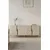 Hanah Home komoda Evva 150, 150 cm, antracit / zlatna / travertin