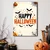 WallXpert slika na platnu 70100HALC-016, natpis Happy Halloween sa slepim miševima i zvezdicama, 70 x 100 cm