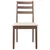 Vidaxl Jedilni stoli z blazinami 2 kosa Brown Solid Wood Rubber