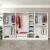 Hanah home Ormar Kale 315x210x52cm Belo-Crni