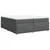 Vidaxl Box spring postelja z vzmetnico temno siva 200x200 cm blago