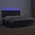 Vidaxl Box spring postelja z vzmetnico LED črna 200x200cm umetno usnje