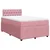 Vidaxl Box spring postelja z vzmetnico roza 120x200 cm žamet