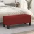 Vidaxl Klop vinsko rdeča 100x35x41 cm blago