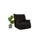 ATELIER DEL SOFA Fotelja Soft Electric Black