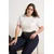 Trendyol Curve Ženska bluza Tbbss26Af00032, Krem