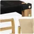 Set vanjskih sofa s jastukom 5 pcs Bijela i bež