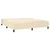 Vidaxl Box spring postelja z vzmetnico krem 160x200 cm blago