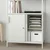 TROTTEN Element s kliz.vratima/oglas.tablom, bela, 80x180 cm