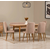 HANAH HOME Vina Atlantic Pine Stone set stola stolica i klupe