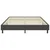 Vidaxl Boxspring postelja temno sivo blago 160x200 cm