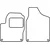 Textile car mats VW Sharan 1996-2010 (front)