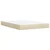 Vidaxl Box spring postelja z vzmetnico krem 140x200 cm blago