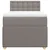 Vidaxl Box spring postelja z vzmetnico taupe 90x200 cm blago