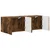 TV zidni ormar Zidne 2 pcs Dimljeni hrast 59,5 x 31 x 40 cm