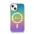 Maska Guess Hc IML Magsafe Iridescent za iPhone 15, Crna