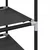 Stalak za cipele 8 nivoa crni 44x28x145 cm netkana tkanina