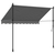 Tenda na uvlačenje antracit 250 x 150 cm od tkanine i čelika