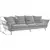 MEGA SOFA tekstil zelena