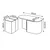 HANAH HOME Sto za dnevnu sobu Twin Anthracite