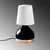 Opviq Stona lampa 8033, 17x17x33 cm, IP20, Crno-bela