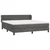 Vidaxl Box spring postelja z vzmetnico temno siva 160x200 cm žamet
