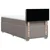 Vidaxl Box spring postelja z vzmetnico taupe 80x200 cm blago