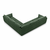 Temno zelen kotni kavč (obojestranski) Vanda - Mazzini Sofas
