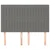 Vidaxl Vzglavje postelje temno sivo 144x5x118/128 cm blago