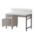 Hanah home Radni sto 120x99,8x54cm Beli