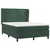 Vidaxl Box spring postelja z vzmetnico temno zelena 140x200 cm žamet