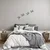 Wallity Set zidnih dekoracija Birds-304, 18-24 cm, 1 mm, 4 komada, Crna