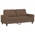 3-dijelni set sofa smeđi od tkanine