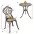 Costway 3-delni bistro set iz litega aluminija