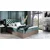 Boxspring postelja Wood 3 - 120x200 cm - temni hrast