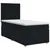 vidaXL Postelja boxspring z vzmetnico Črna 80 x 200 cm Blago