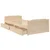 vidaXL Posteljni okvir s predali trdna borovina 90x200 cm