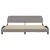 Vidaxl Posteljni okvir Dover taupe 200x200 cm blago