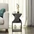 Hanah Home Klub sto Albeni, 29.6x54.2x29.6 cm, Tamnosivi
