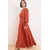 Trendyol Modest Ženska haljina Tctss26Eb00080, Smeđa