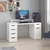 Hanah Home radni sto Alen 150cm 5 Drawer Cabinet, 150 cm, beli