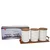 Sigma Set kuhinjskih posuda sa postoljem JY-240645-3, 730ml, 3 komada, Beli