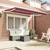 Okvir tende Tamno crvena 250 x 200 cm Poliester s PU premazom