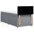 Box spring postelja z vzmetnico svetlo siva 80x200 cm blago