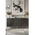 Hanah Home komoda Meyra 180, 180 cm, antracit / zlatna
