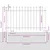 Vrtna Ograda 7 pcs Bijelo 11,9 x 1,2 m Čelik s prahom