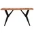 Blagovaonski stol crni 140x70x76 cm od masivnog bagremovog drva